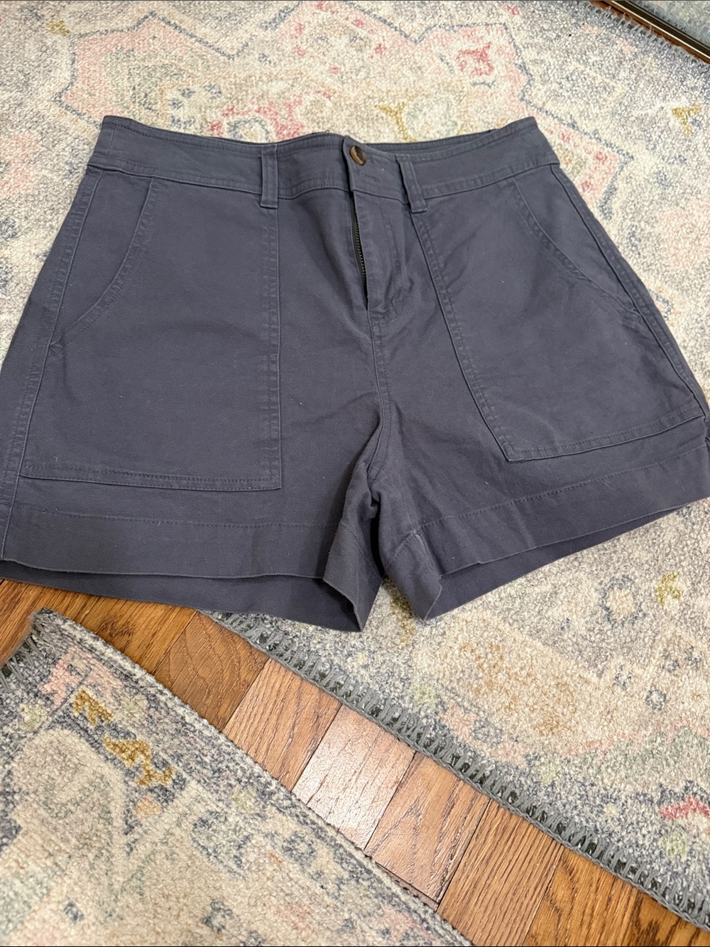 a new day -Hi Rise Utility Shorts